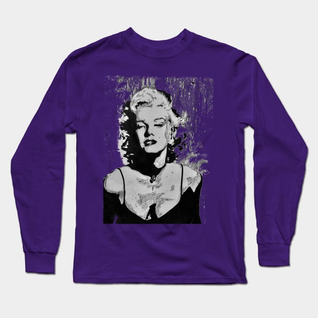 Marilyn Monroe portrait Long Sleeve T-Shirt by create